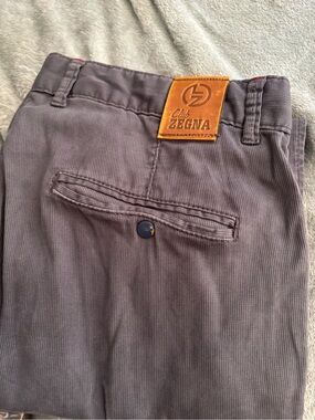 Club Zegna Men's Taupe Chinos - Classic Everyday Trousers